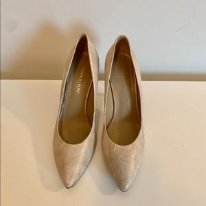 Donald Pliner Gold Pointed Toe Heels